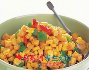 减肥晚餐：薯丁炒玉米