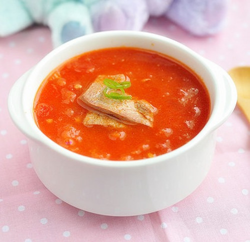 营养食谱番茄猪肝汤