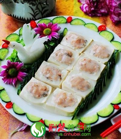苏菜 百花酿豆腐