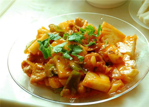 粤菜特色菜菜谱 菠萝咕老肉的做法