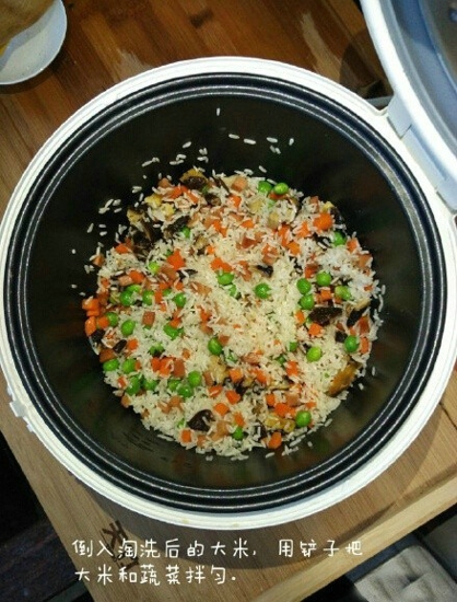 电饭锅焖饭 什锦焖饭的做法
