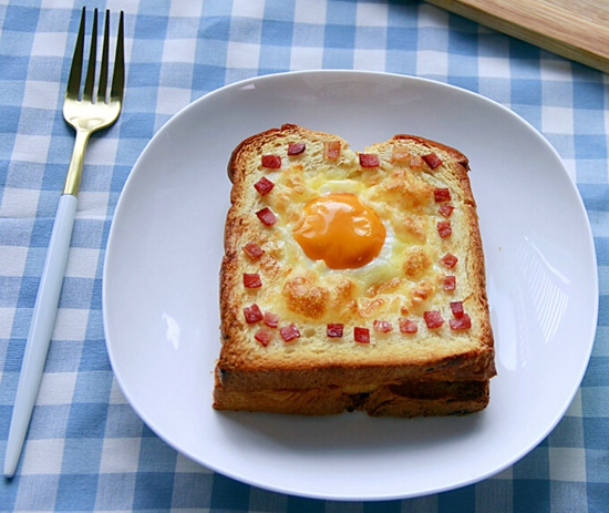鸡蛋芝士吐司 营养又美味的早餐