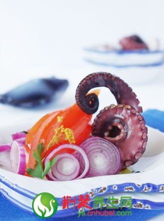 法国料理前菜 茴香章鱼沙律