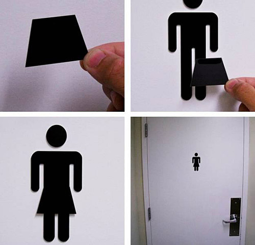 恶搞！女厕所标志原来是这么来的啊